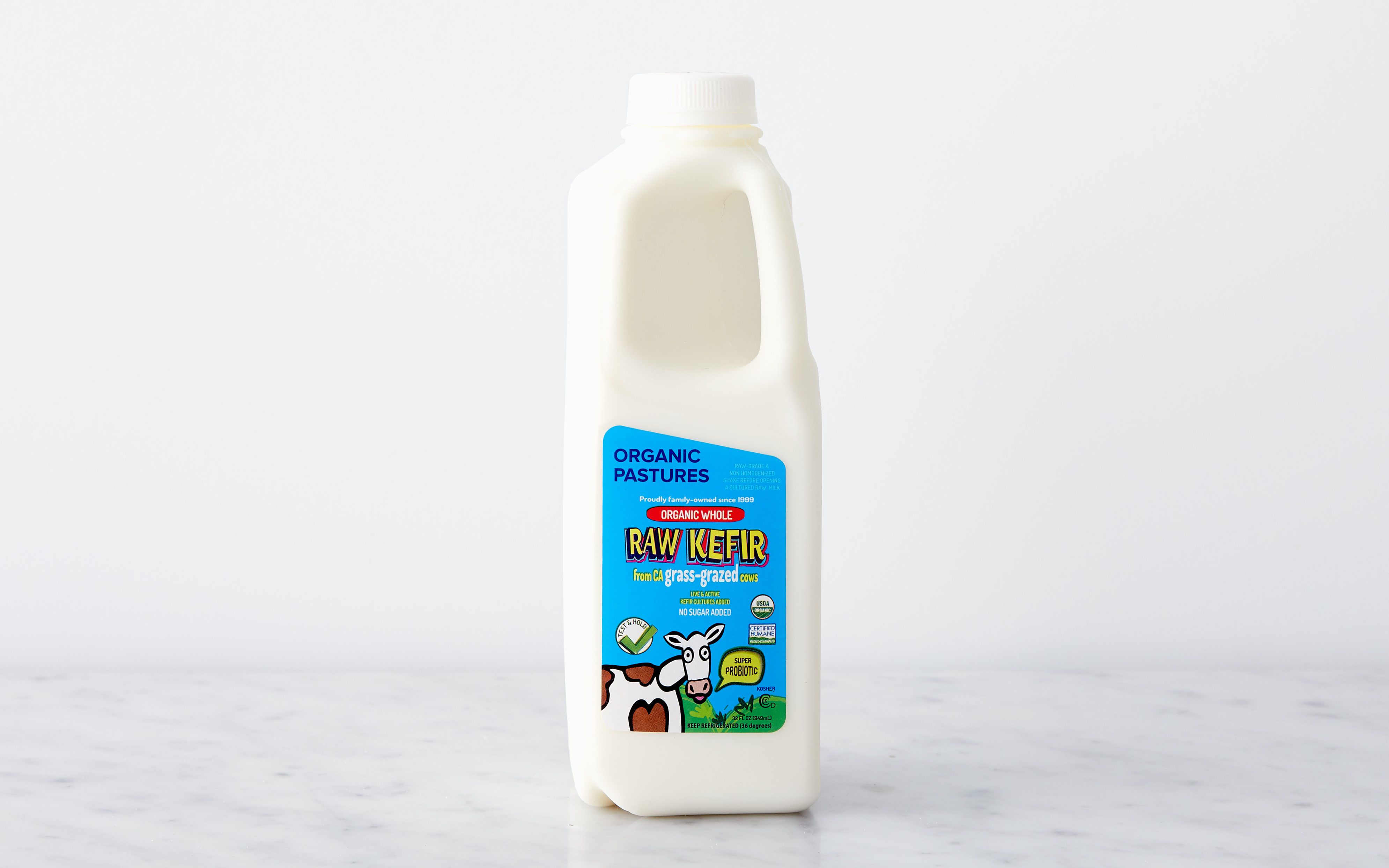 Organic Raw Whole Milk Kefir Organic Pastures Dairy Company SF Bay